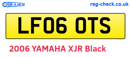 LF06OTS are the vehicle registration plates.