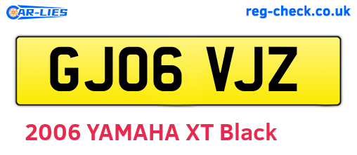 GJ06VJZ are the vehicle registration plates.