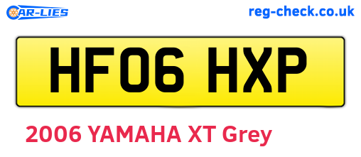 HF06HXP are the vehicle registration plates.