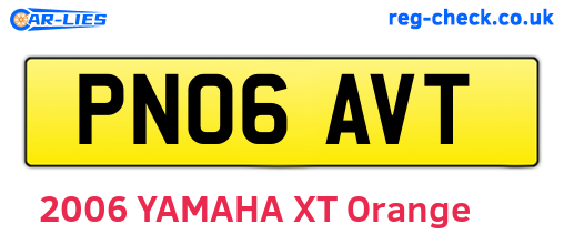 PN06AVT are the vehicle registration plates.