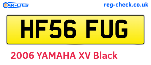 HF56FUG are the vehicle registration plates.