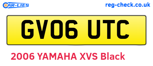 GV06UTC are the vehicle registration plates.