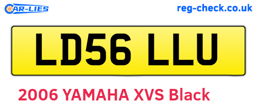 LD56LLU are the vehicle registration plates.