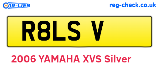 R8LSV are the vehicle registration plates.