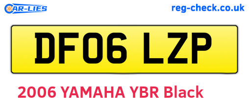DF06LZP are the vehicle registration plates.