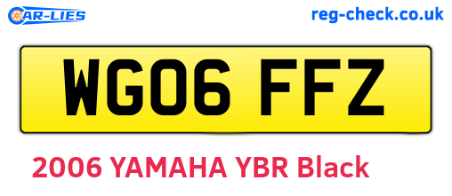 WG06FFZ are the vehicle registration plates.