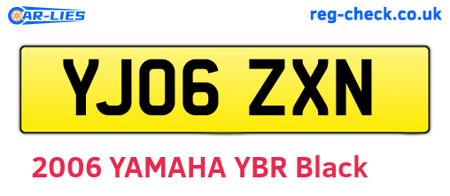 YJ06ZXN are the vehicle registration plates.