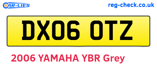 DX06OTZ are the vehicle registration plates.