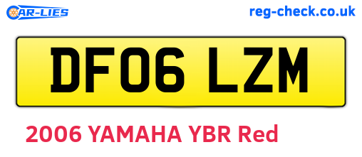 DF06LZM are the vehicle registration plates.
