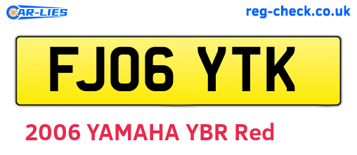 FJ06YTK are the vehicle registration plates.