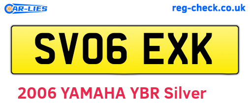 SV06EXK are the vehicle registration plates.