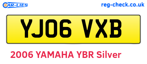YJ06VXB are the vehicle registration plates.