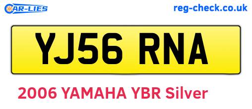 YJ56RNA are the vehicle registration plates.