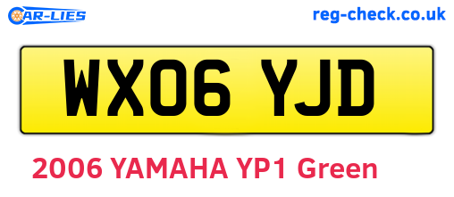 WX06YJD are the vehicle registration plates.