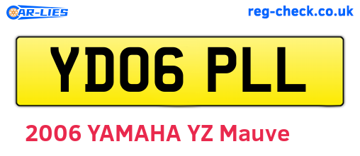 YD06PLL are the vehicle registration plates.