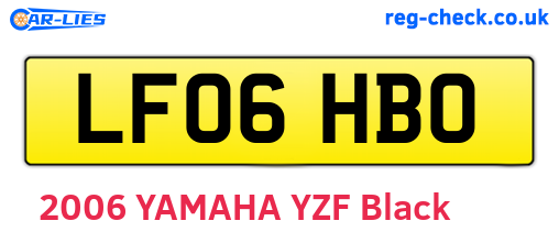 LF06HBO are the vehicle registration plates.