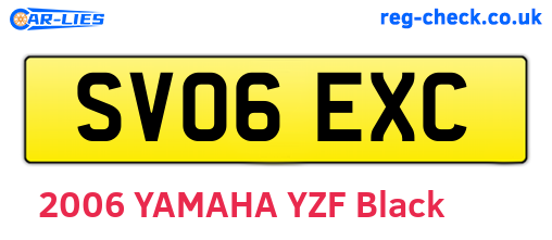 SV06EXC are the vehicle registration plates.