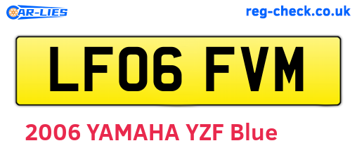LF06FVM are the vehicle registration plates.