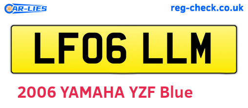 LF06LLM are the vehicle registration plates.