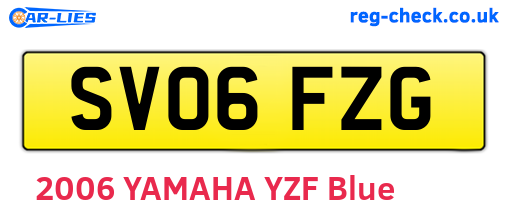 SV06FZG are the vehicle registration plates.