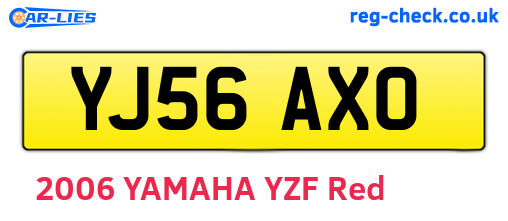 YJ56AXO are the vehicle registration plates.