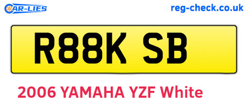 R88KSB are the vehicle registration plates.