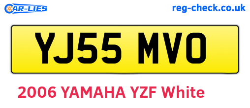 YJ55MVO are the vehicle registration plates.