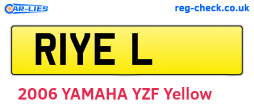 R1YEL are the vehicle registration plates.