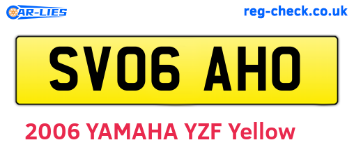 SV06AHO are the vehicle registration plates.