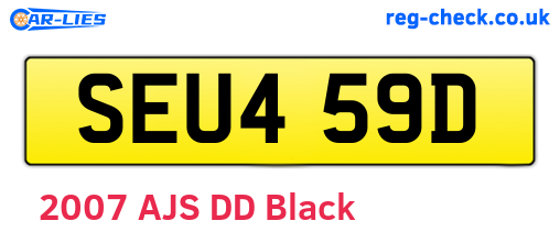 SEU459D are the vehicle registration plates.