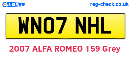 WN07NHL are the vehicle registration plates.
