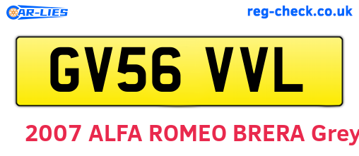 GV56VVL are the vehicle registration plates.