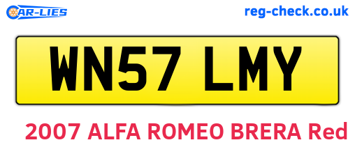 WN57LMY are the vehicle registration plates.