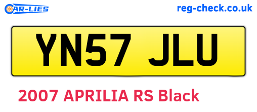 YN57JLU are the vehicle registration plates.