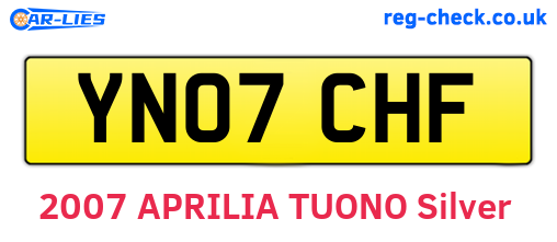YN07CHF are the vehicle registration plates.