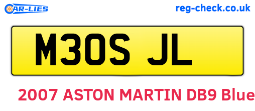 M30SJL are the vehicle registration plates.