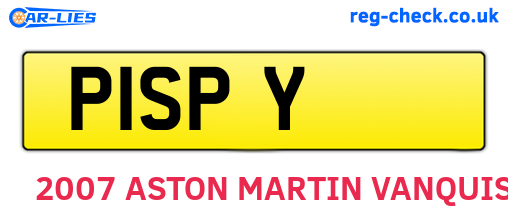 P1SPY are the vehicle registration plates.