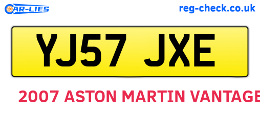YJ57JXE are the vehicle registration plates.