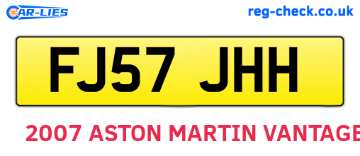 FJ57JHH are the vehicle registration plates.