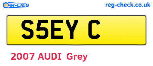 S5EYC are the vehicle registration plates.
