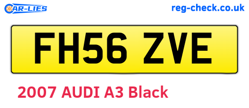 FH56ZVE are the vehicle registration plates.