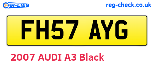 FH57AYG are the vehicle registration plates.