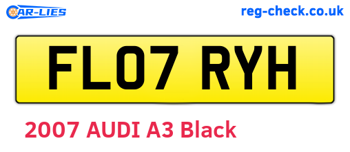 FL07RYH are the vehicle registration plates.