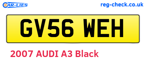 GV56WEH are the vehicle registration plates.