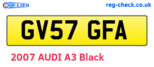 GV57GFA are the vehicle registration plates.