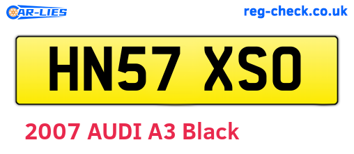 HN57XSO are the vehicle registration plates.