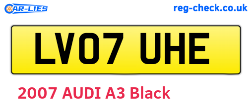LV07UHE are the vehicle registration plates.