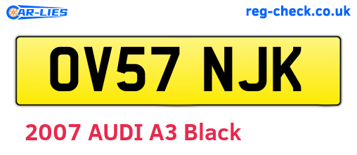 OV57NJK are the vehicle registration plates.