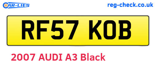 RF57KOB are the vehicle registration plates.