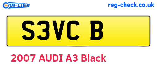 S3VCB are the vehicle registration plates.